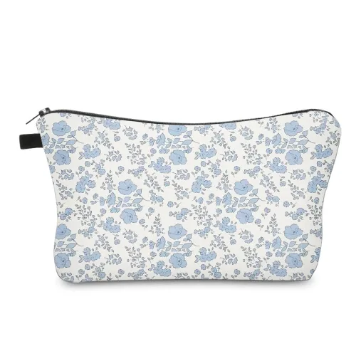 Vista 9 de FITINI Bolsa de maquillaje de aguacate de viaje, pequeña bolsa organizadora de cosméticos portátil para mujeres y niñas, con cremallera