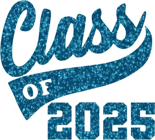 Vista 22 de Adhesivo de graduación para planchar en la clase de 2025, calcomanía para camiseta de secundaria universitaria, parche de graduación HTV