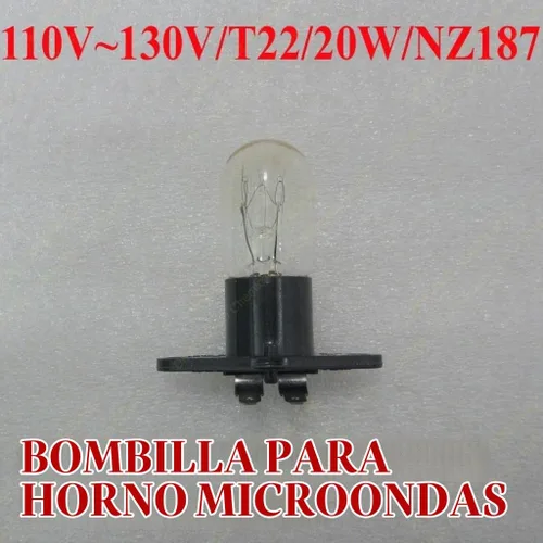 Vista 2 de Paquete de 2, gestionado por Amazon, nuevo horno microondas bombilla bombilla globo Z187 125V 20W