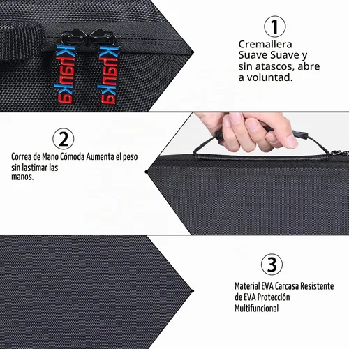 Vista 2 de khanka Estuche de transporte duro de repuesto para altavoces Bluetooth Anker Soundcore Motion X600, altavoz inalámbrico de sonido de 50 W, solo funda