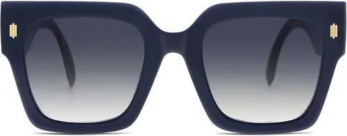 Vista 13 de SOJOS Gafas de sol cuadradas vintage de gran tamaño para mujer, estilo retro, de lujo, grandes, UV400 SJ2194