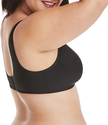 Vista 3 de Hanes Women's Smooth Comfort Wireless Bra, Seamless Full-Coverage T-Shirt Bra, Moisture Wicking, Single & 2-Pack