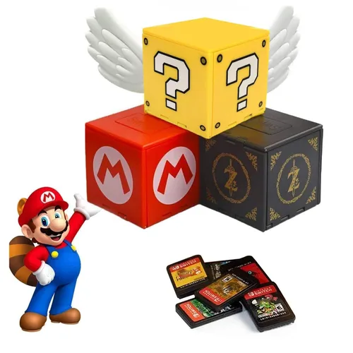 Vista 5 de doepeBAE Game Card Case for Nintendo Switch,Deformable Expandable Switch Game Card Holder,Cube Game Card Storage Box,Large Capacity Game Card