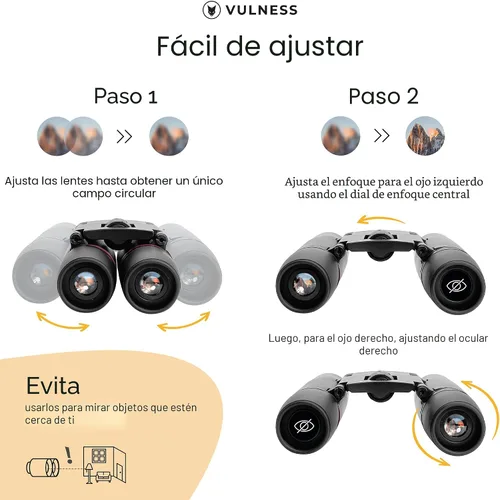 Vista 4 de Prismáticos para adultos Prismáticos compactos pequeños de viaje para observación de aves, electrónicos de alta potencia, esenciales