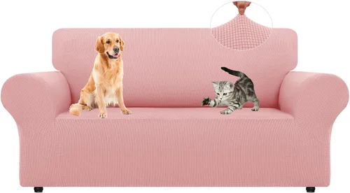 Vista 39 de LURKA Fundas elásticas para silla y sofá de 1 pieza, Fundas para sofá con protector elástico en la parte inferior para niños y perros