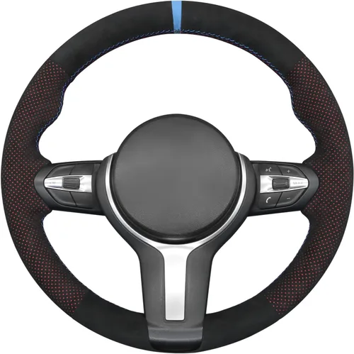 Vista 15 de MEWANT - Funda para volante de automóvil cosida a mano de Athsuede para BMW F87 M2 F80 M3 F82 M4 M5 F12 F13 M6 F85 X2 X5 M F86 X6 M F33 F30 M