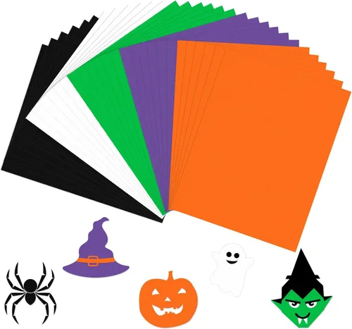 Vista 12 de JULBEAR 30 hojas de cartulina de colores del día de San Patricio 5 colores 180 g/m² 8.5x11 pulgadas, cartulina verde surtida para tarjetas DIY