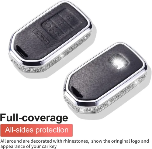 Vista 3 de Compatible con Honda Accord Civic CRV Pilot HRV Odyssey Ridgeline Passport Funda para Llavero