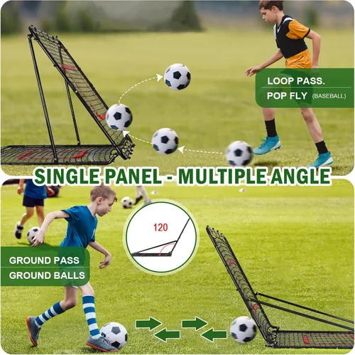 Vista 28 de BaseGoal Baseball Rebounder Net with Pitching Target,Easy Adjustable Angles Multi-Sport Training Rebound Screen, multi-angle pitch back; Strike