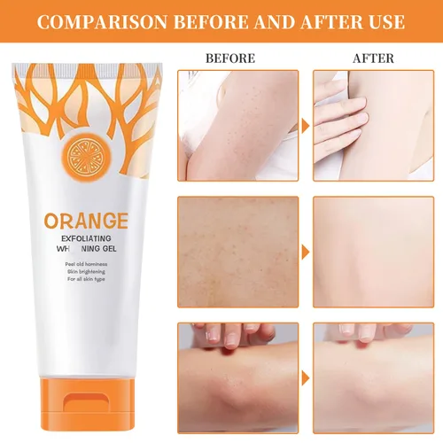Vista 2 de 2 unidades de gel exfoliante naranja para la piel del cuerpo, gel exfoliante naranja, gel exfoliante natural de naranja