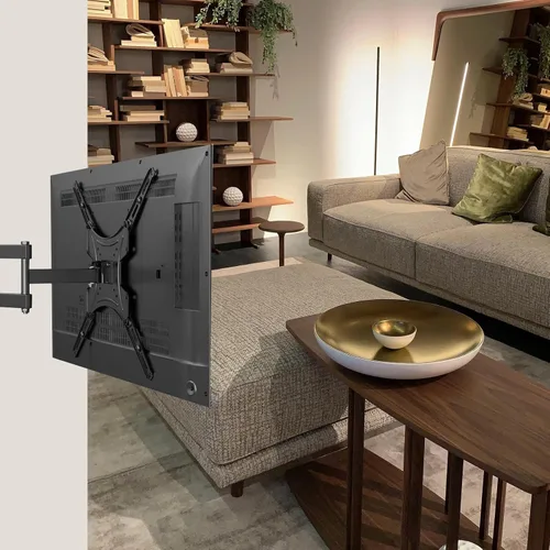 Vista 2 de Garneck Soporte de pantalla LCD fijo resistente al desgaste para montaje en la pared ajustable para la estructura estable del hogar, compatible