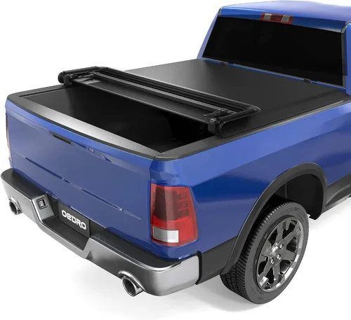 Vista 11 de OEDRO Cubierta rígida de cuádruple plegable para Dodge Ram 1500 2009-2018, para Ram 1500 Classic 2019-2024 con caja de 5.7 pies sin Rambox