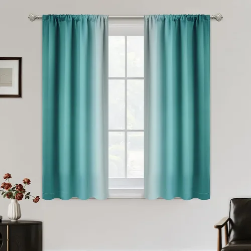 Vista 79 de SimpleHome Cortinas Pequeñas Negras Impermeables con Bolsillo para Barra Suave para Cocina, Cortinas Impermeables con Bolsillo para Barra