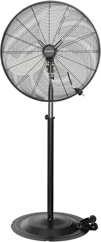 Vista 10 de Ventilador de pedestal oscilante de 18 pulgadas con control remoto, ventilador de pie de alta velocidad de 5000 CFM, motor de CC, 9 velocidades