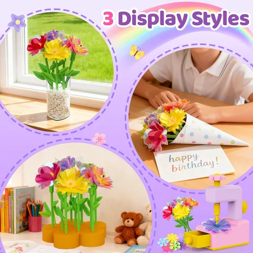 Vista 14 de Kit de fabricación de flores, kits de manualidades para niñas de más de 4