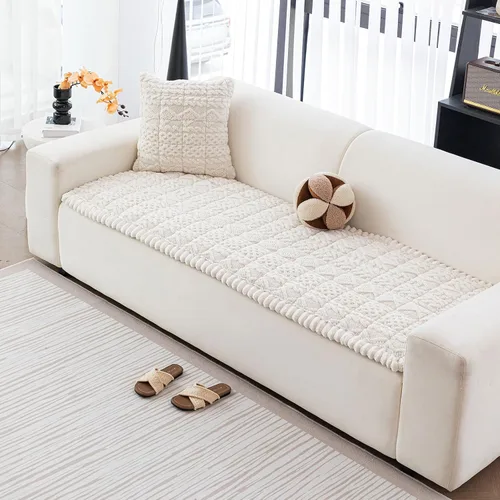 Vista 22 de DREAMINGO Fundas de sofá para mascotas, fundas antideslizantes y mullidas para sofá de perro, lavables geométricas jacquard, protector de cojín 1#