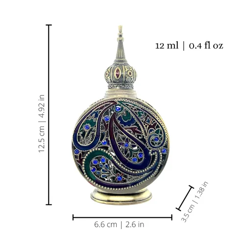 Vista 4 de Mezcla antigua, 0.4 fl oz - METAL Aceite de perfume premium Aceite Attar Sin alcohol Vegano y libre de crueldad