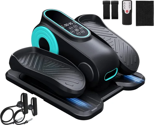 Vista 9 de Under Desk Oval Machine, Morelax Oval Leg Exerciser for Elderly Assembly, Quiet Portable Electric Sit Pedal Exerciser with Resistance Band, Remote