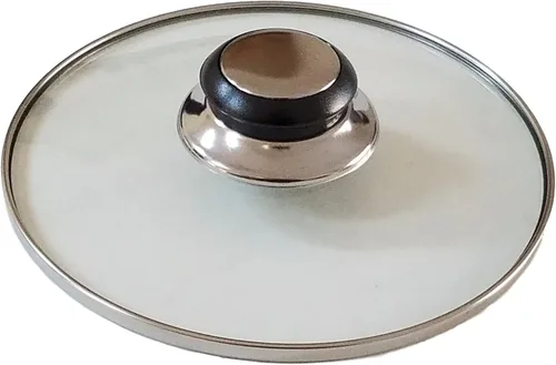 Vista 3 de 6099 - Tapa universal de repuesto para olla de cocina, mango de pomo, color negro y plateado (1)