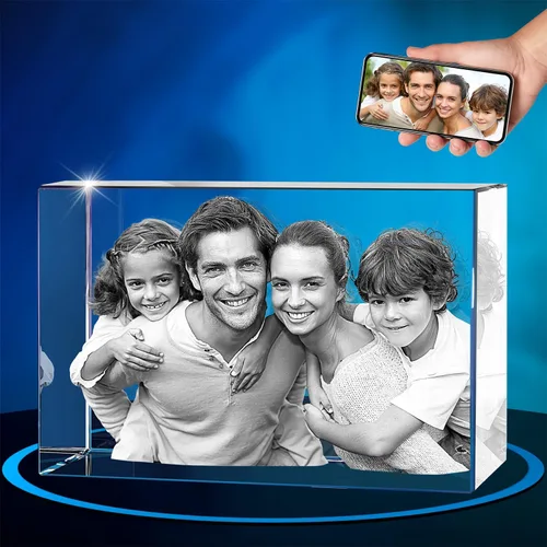 Vista 25 de ArtPix 3D Foto de cristal, regalos personalizados de Navidad para esposa, mujer, mamá, ella, él, hombres, madre, abuela, gran regalo personalizado