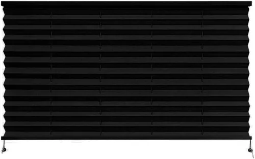 Vista 20 de Dulepax Persianas plisadas, 14 pulgadas de ancho x 24 pulgadas de largo, color negro, para caravana, remolques de viaje, ventana de autocaravana