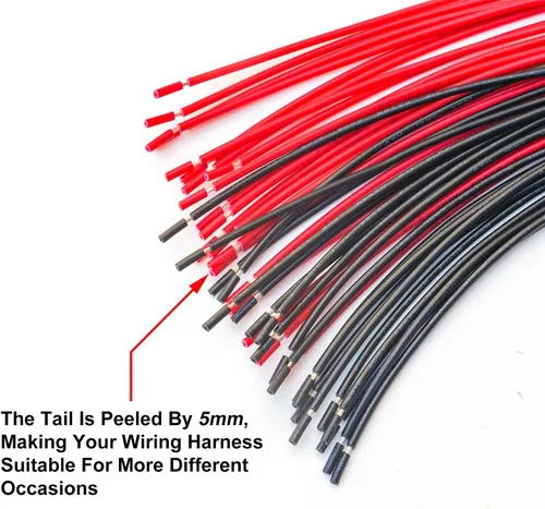 Vista 5 de PH2.0.000 in JST - Kit de conector macho con cable preprensado de 22 AWG, 2/3/4/5/6/7/8/9/10/12 pines de carcasa JST conector de cable adaptador