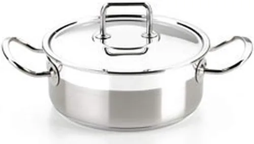 Vista 4 de BRA Cazuela Profesional Con Tapa Acero Inoxidable Profesional 18 Cm