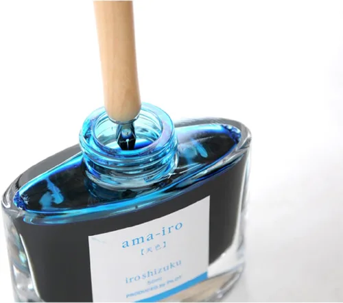 Vista 3 de Pilot iro-utsushi - Bolígrafo de inmersión tipo herramienta de escritura con eje de madera, negro, punta media, P-FIR-2-BM con lápiz capacitivo