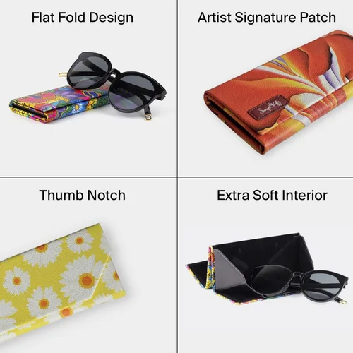 Vista 4 de Monarque Estuche plegable para gafas, Mary Lake-thompson Gatos