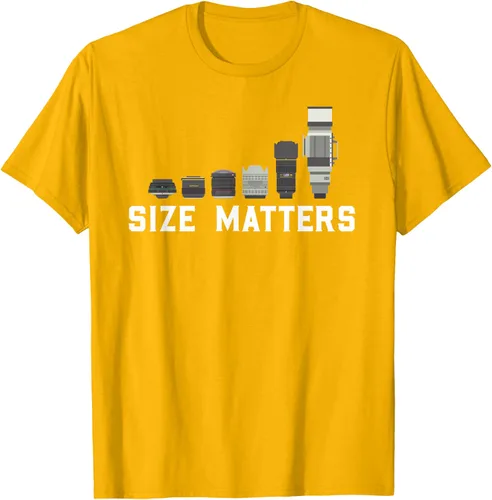 Vista 9 de Photography Camera Lens Size Matter Photographer Shutterbug Camiseta Negro