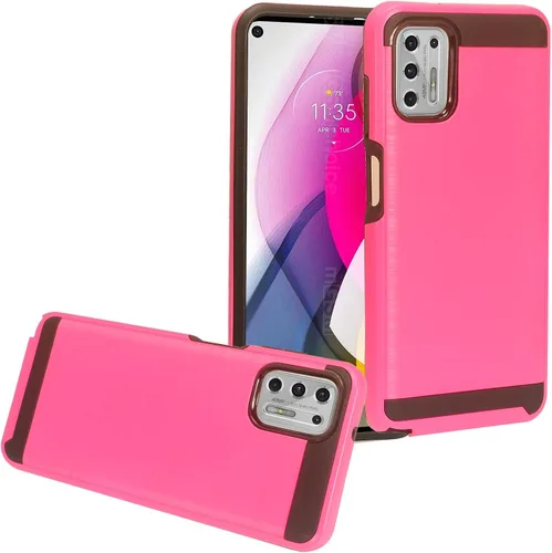 Vista 10 de Funda de goma para Motorola Moto G Stylus 4G 2021, XT2115 - AH2 Rojo