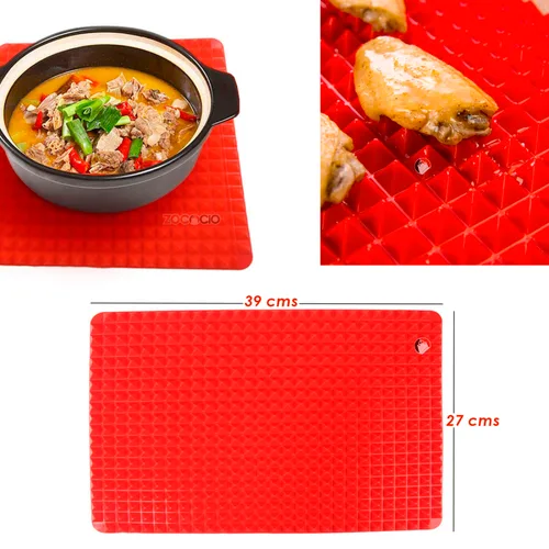 Vista 4 de Bandeja Tapete Silicona Para Horno Alfombrilla Antiadherente
