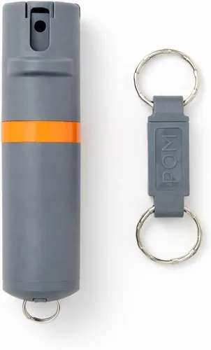 Vista 20 de POM Pepper Spray Keychain, Quick Key Release for Instant Access, Flip Top Safety, Maximum Strength OC Formula with UV Marking Dye, 25 Bursts, 10 ft
