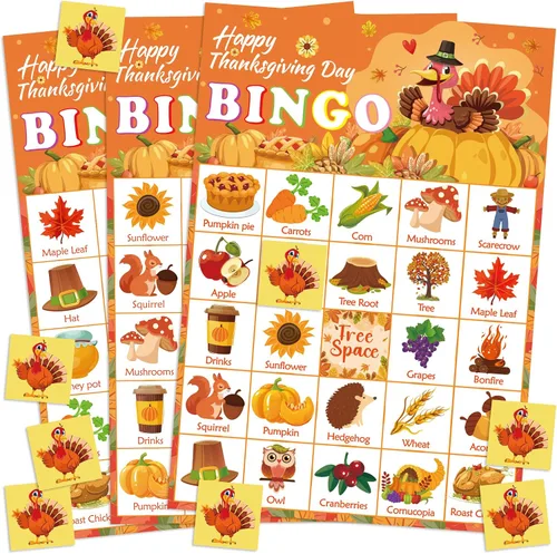 Vista 8 de OHOME Juegos de Navidad Bingo de Navidad para niños – 24 jugadores, manualidades de Navidad, actividades, regalos de fiesta para familias, regalos