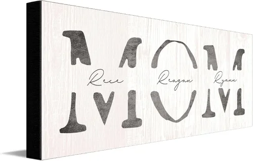 Vista 41 de Personal-Prints Arte Personalizado de PAPÁ e Hijos Personalizado con Todos los Nombres de los Niños Regalo Único y Personalizado para el Día