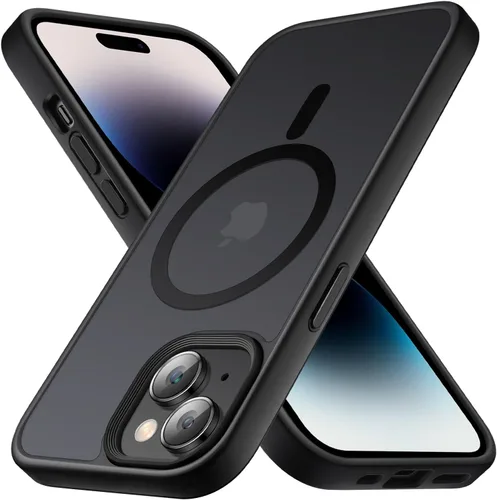 Vista 16 de Yriklso Funda para iPhone 11 Pro Max, protección contra caídas de grado militar, carcasa trasera dura translúcida - rosa esmerilado Rosa