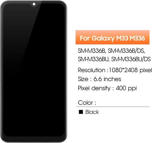 Vista 2 de Pantalla para Samsung Galaxy M33 5G Reemplazo de pantalla para Samsung M336 Pantalla LCD SM-M336B, SM-M336BU, SM-M336K Pantalla táctil Digitalizador