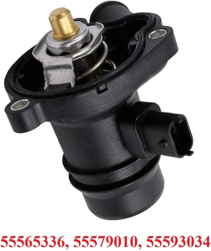 Vista 2 de 55565336 Conjunto de carcasa de termostato refrigerante de motor con entrada de agua Compatible con Buick Encore 2013-2016 Chevy Cruze 2011-2016