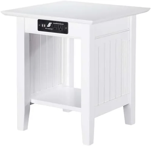 Vista 14 de Mesa Atlantic Furniture AH13312 Nantucket, mesa auxiliar, Madera, Driftwood