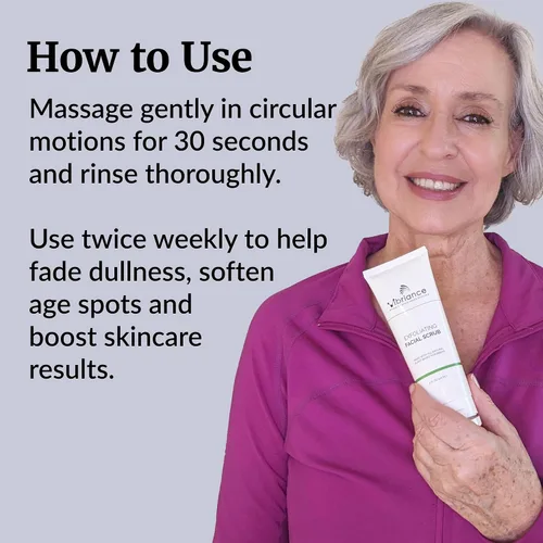 Vista 3 de Vibriance Exfoliante facial ultra suave, 4 onzas líquidas, lavado facial exfoliante que desobstruye los poros, exfoliante sin sulfatos y parabenos
