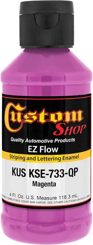 Vista 29 de Custom Shop KSE755-QP - Pintura esmaltada EZ Flow a rayas y letras de oro 23K, 4 onzas