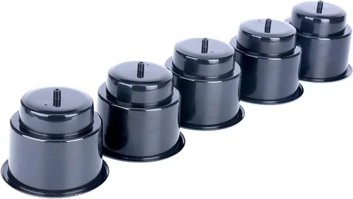 Vista 11 de Amarine-made (Juego de 3) Posavasos negros con drenaje plásticos para botes, automóviles, casas rodantes - Negro
