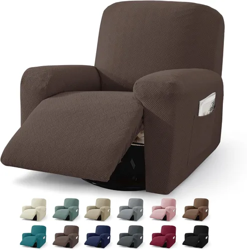 Vista 18 de JIVINER Fundas reclinables de gran tamaño de 3 piezas para sillón reclinable grande con bolsillos, tela jacquard elástica Lazy Boy funda para sofá
