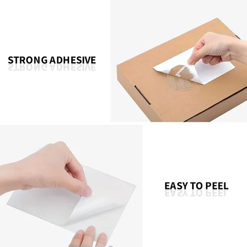 Vista 5 de JADENS 2 rollos de papel térmico para etiquetas, 4 x 6 pulgadas, compatible con C10 blanco-2Rolls