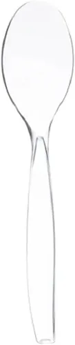 Vista 2 de Kaya Cucharas de plástico elegantes (paquete de 5) – Diseño duradero y elegante, perfecto para catering, fiestas y artículos esenciales de cocina