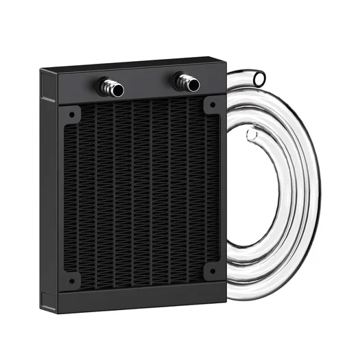 Vista 13 de Clyxgs Radiador de refrigeración por agua, radiador intercambiador de calor de aluminio de 12 tubos con tubo para PC CPU, computadora, sistema