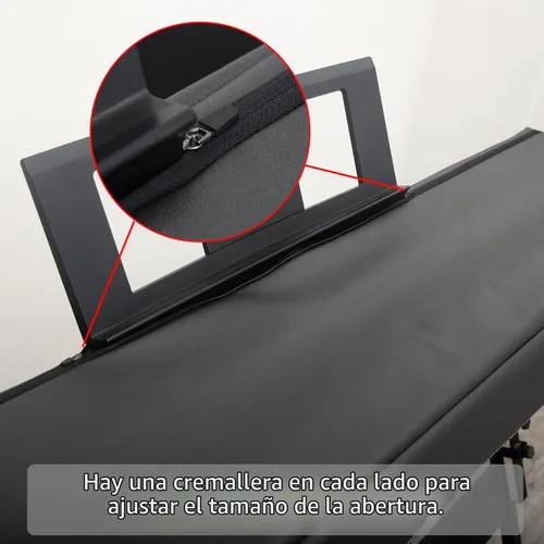 Vista 5 de Funda para Teclado de Piano Digital, Fundas Protectoras para Piano Digital, Funda de Lujo de Superficie Suave y Premium con Espesor para Órgano Negro