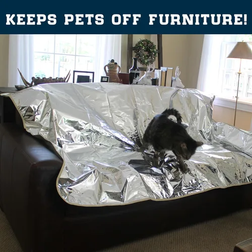 Vista 2 de Enthusiast Gear Alfombrilla repelente de mascotas, alfombrilla de entrenamiento no eléctrica para gatos y perros, para muebles y mostradores