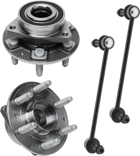 Vista 41 de Detroit Axle - Kit de suspensión delantera 4WD para Nissan Frontier Pathfinder Xterra, 2 cubos de rodamientos de ruedas, 2 brazos de control
