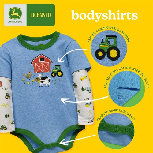 Vista 6 de John Deere Ropa de bebé recién nacido, regalos para bebé niño